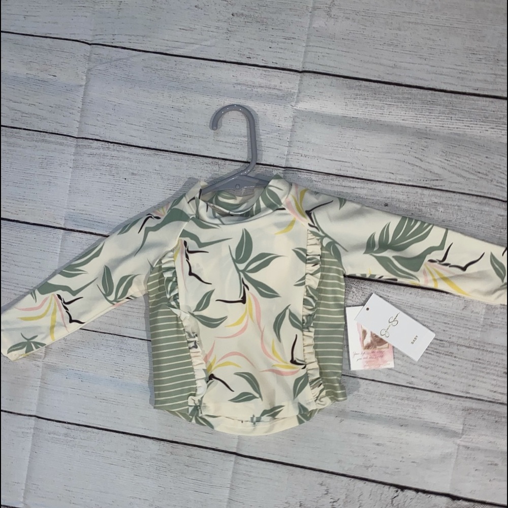 Jessica Simpson baby NWT 12 mins swim long sleeve shirt and bottoms